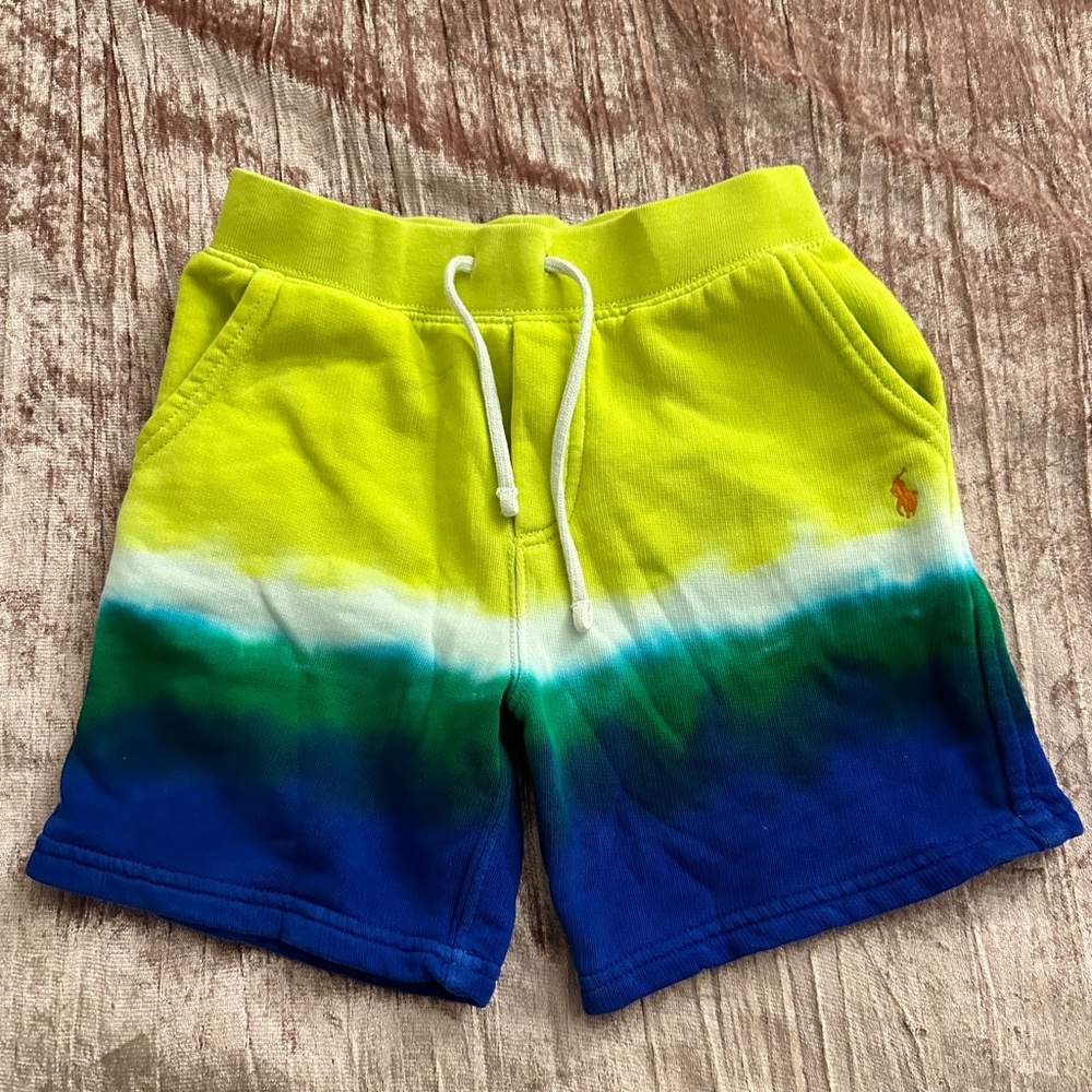 Polo by Ralph Lauren Kids Tie-Dye Shorts - Yellow, Green, Blue